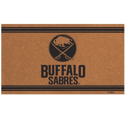 Evergreen Buffalo SabresLogo Natural Coir 28 x 16 Inches Indoor Outdoor Doormat
