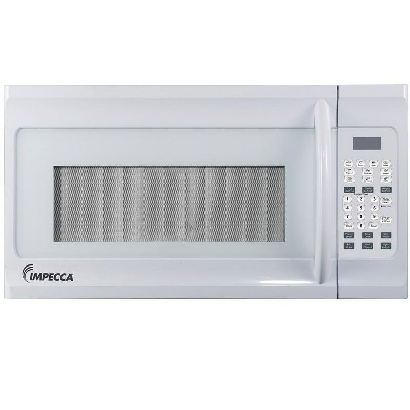 Impecca 1.6 cu ft, 30-Inch, Over the Range Microwave, 2 Speed 300 CFM Ventilation Fan - White, 3 of 5