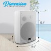 Pyle 6.5" Indoor/Outdoor Bluetooth Wall-Mount Speakers - Waterproof, 2-Way Full Range, 800W - White - 2 of 4