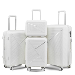 YONWAY 4 Piece Luggage Set, Lightweight Expandable Carry-On Set, with TSA Lock & Mute Spinner Wheels - 1 of 4