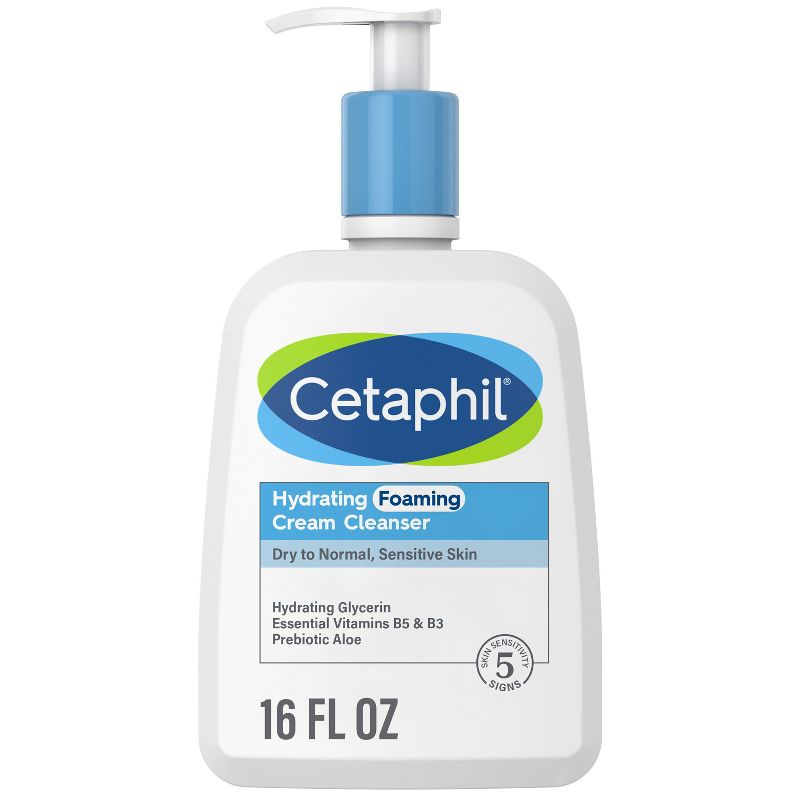 Cetaphil Hydrating Foaming Cream Face Cleanser, 1 of 10