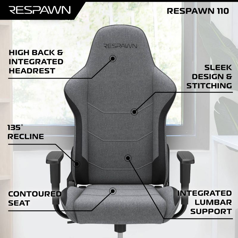 RESPAWN 110 Ergonomic Gaming Chair , 6 of 7