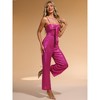 INSPIRE CHIC Women's Glitter V Neck Sleeveless Spaghetti Strap Party Cami Jumpsuits - 4 of 4