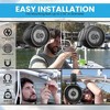 Waterproof 8" Marine Wakeboard Tower Speakers for Boating with 300W Power, Dual Speakers, Compatible with All Audio Devices - 4 of 4