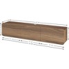 Atelier Mobili,Floating TV Console for up to 80 inch TV and Under TV Cabinet (Walnut) - 2 of 4