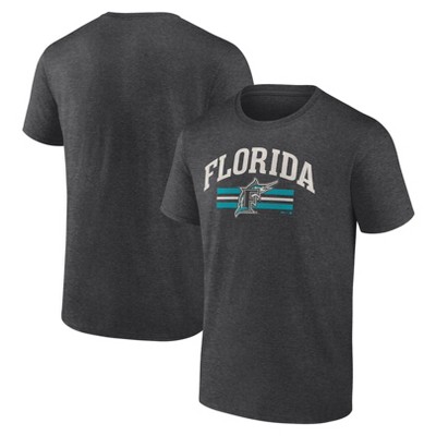 MLB Miami Marlins Men's Bi-Blend Short Sleeve T-Shirt