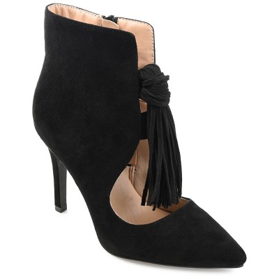 Journee Collection Womens Cameron Pointed Toe Stiletto Ankle Booties Black 9