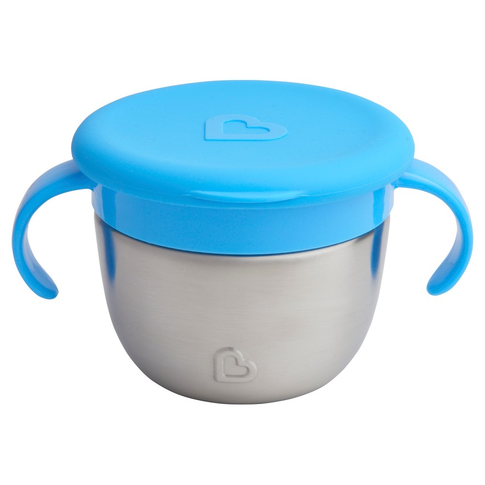 Photos - Food Container Munchkin Snack+ Stainless Steel Snack Catcher with Lid - Blue 