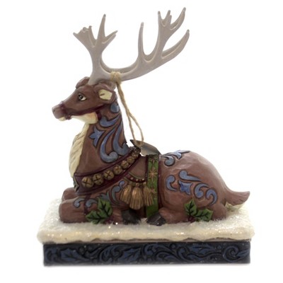 Jim Shore 7.5" Calm Before The Eve Victorian Reindeer  -  Decorative Figurines