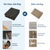 2x6FT Jute Washable Area Rug for Living Room, Modern Non-Slip Outdoor Rug for Patio, Non-Shedding Stain Resistant Soft Carpet for Bedroom - 3 of 4