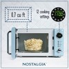 Nostalgia Retro 0.7 Cubic Foot 700-Watt Countertop Microwave Oven - Blue - 2 of 4