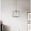 Elegant Lighting Madison Collection Pendant D:12in H:9in Lt:3 Polished Nickel Finish (Royal Cut Crystals) - 2 of 4