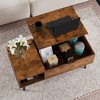 Kumasinova 39" Wood Lift Top Coffee Table,Storage Coffee Table with Hidden Compartment and Storage Shelf,Center Table for Living Room,Bedroom - 2 of 4