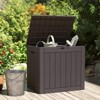 Maggift Deck Box, Outdoor Storage Box, Patio Gardening Tools, Water and UV Resistant for Patio, Garden, Lawn, Brown, 22.1"*17.1"*20.9" - 4 of 4