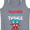 Women's - Dr. Seuss - Teacher Of Little Things Graphic Racerback Tank - 2 of 4