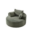 55" Corduroy Sponge Single Sofa, Fluffy Modern Sleeper Chair, No Assembly Required for Living Room - 3 of 4