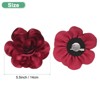 Unique Bargains Alloy Satin Fabric Big Rose Flower Dainty Brooches and Pins 1 Pc - 3 of 4