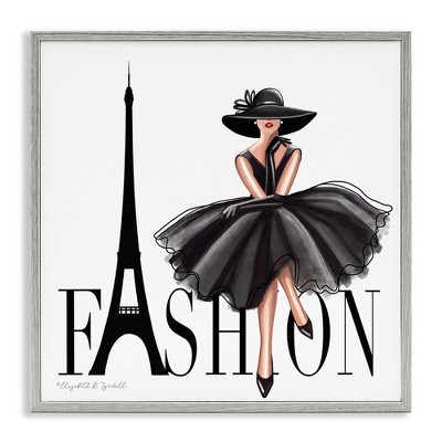 Stupell Industries Parisian Fashion Illustration, 24" x 24"