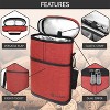 OPUX 2 Bottle Wine Carrier Tote, Insulated Leakproof Cooler Bag, Portable Case Travel Picnic BYOB Beach Christmas Gift - 4 of 4