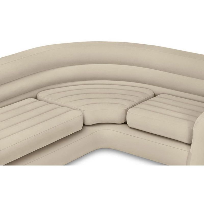 Intex Inflatable Corner Living Room Neutral Sectional Sofa | 68575EP, 2 of 6