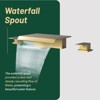 Cobbe 8-Inch Widespread Bathroom Faucet 3-Hole Waterfall Bathroom Sink Faucet for Vanity Double Handle Brushed Gold - 4 of 4