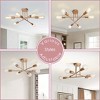 Rennnsan Veloura 18"W 6-Light Sputnik Industrial Dimmable Semi Flush Mount - 3 of 4