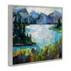 Stupell Industries Mountains and Lake Pine Painting Framed Giclee Art, Gray, 20" x 16" - 2 of 4