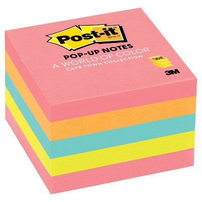 Pop-Up Notes 100 Sheets/Pad - Neon 