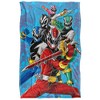 Kids' Power Rangers: Dino Fury Group Stack Silky Touch Blanket White 36X58 - 2 of 4