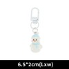 Unique Bargains Christmas Keychain Lobster Clasp Alloy Resin Multicolor 1 Pc - 2 of 3