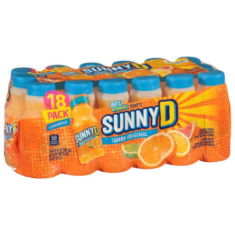 SunnyD Orange Juice Drink - 18pk/6.75 fl oz Bottles, 3 of 8