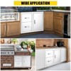 Stainless Steel Outdoor Kitchen Cabinet Door Set - Left Drawer + Right Door , NSF Double Wall, Includes Vent Panel for Grill/BBQ Islands & Fire Pits - 4 of 4