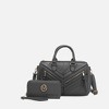 MKF Collection Lara Women’s Satchel Bag – Stylish and Spacious Handbag with Matching Wallet – by Mia K- Charcoal - 2 of 4