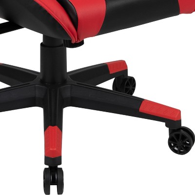 Ultimate Gamer's Red and Black Desk and Chair Set with Cup Holder