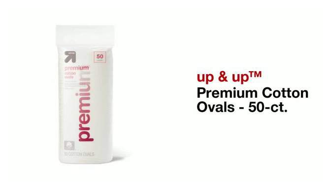 Premium Cotton Ovals - 50ct - up &#38; up&#8482;, 2 of 8, play video