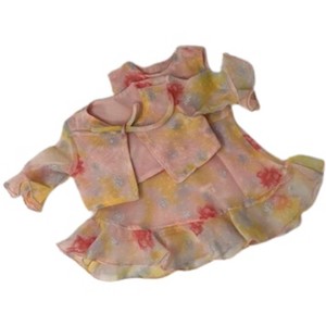 Doll Clothes Superstore Handmade Tangerine Chiffon Dress with Jacket Fits 18 Inch Girl Dolls - 1 of 4
