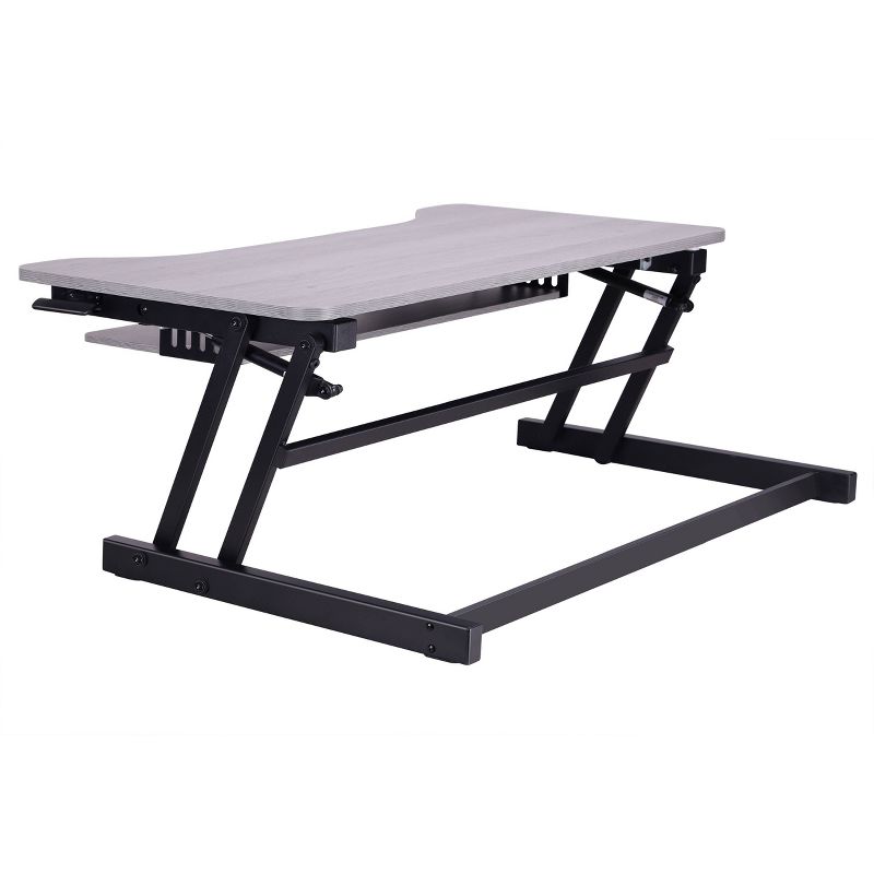 Deluxe Height Adjustable Sit to Stand Desk Computer Riser - Rocelco, 1 of 11