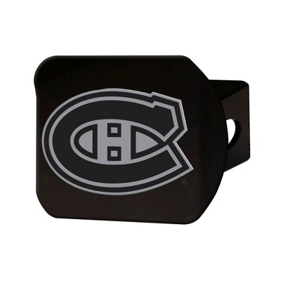 NHL Montreal Canadiens Chrome Metal Hitch Cover - Black