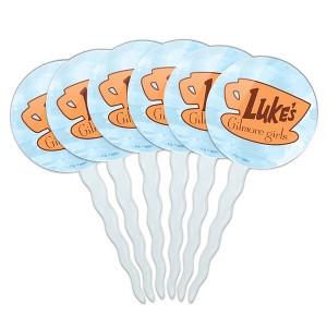 Gilmore Girls Luke's Diner Cupcake Picks Toppers Decoration Set of 6 - 1 of 4