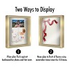 Americanflat 11x14 Shadow Box Frame in Gold with Soft Linen Back - Composite Wood with Polished Glass for Wall and Tabletop - 4 of 4