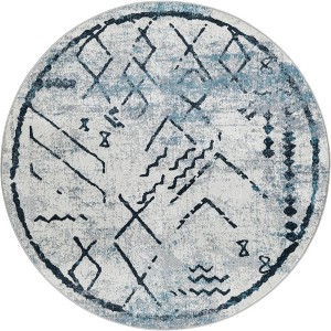 Unique Loom Kamala Washable Collection Area Rug - Geometric - 1 of 4