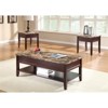 Orton Faux Marble Top End Table in Dark Cherry - Lexicon - 2 of 2