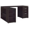 PAGED L Shaped Desk Reversible Computer Desk with Storage Drawers, File Cabinet and Open Shelves, Home Office Desk for Study, Living Room - 3 of 4