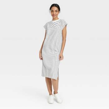Women's Short Sleeve Midi Shirtdress - A New Day™