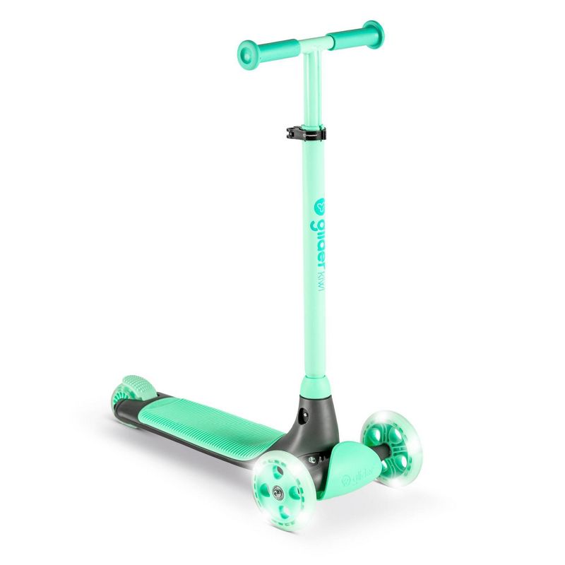 Yvolution Y Glider Kiwi 3 Wheel Kick Scooter with Light-Up Wheels, 1 of 11