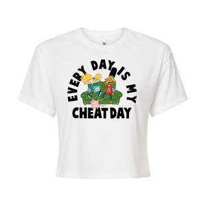 Women's - Hey Arnold! - Cheat Day Cropped Graphic T-Shirt - 1 of 4