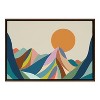 Kate and Laurel Sylvie Mountains Crop Framed Canvas by Rachel Lee of My Dream Wall - 2 of 4