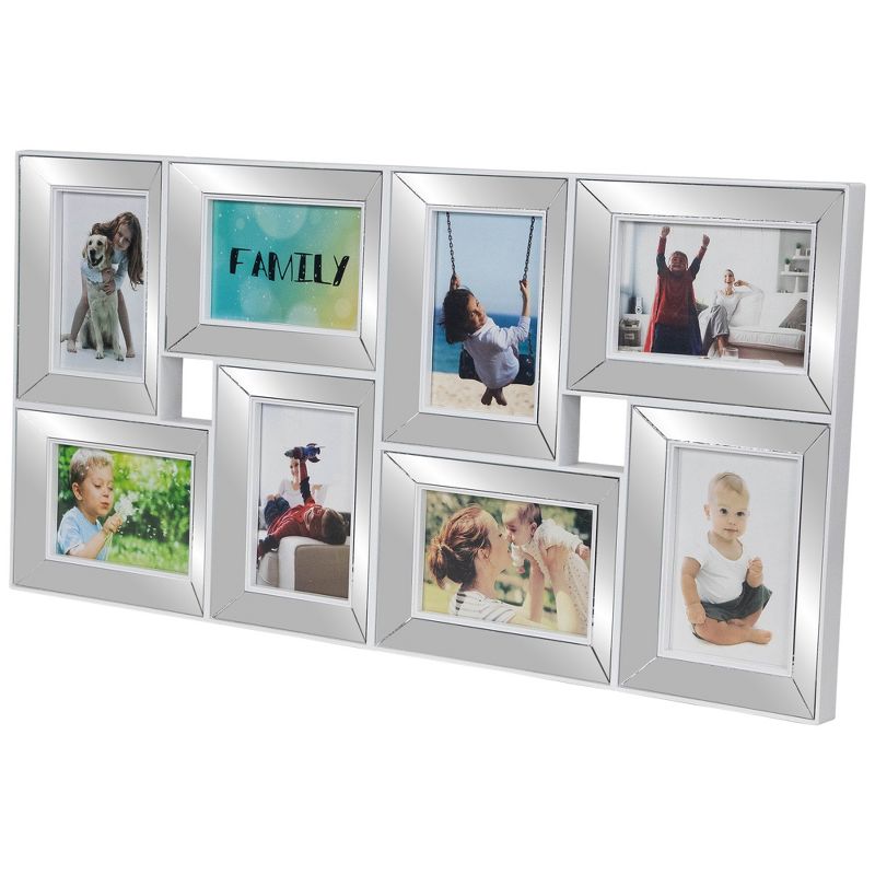 Northlight 27.5" White Trimmed Glass Encased Collage Photo Picture Frame Wall Decoration, 4 of 8