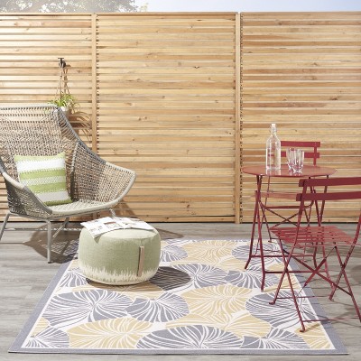 Handmade Gray Synthetic 5' x 7' Easy-Care Rectangular Rug