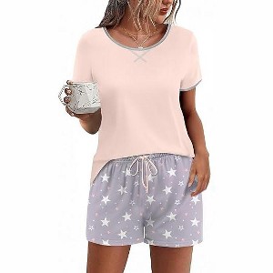 Ekouaer Women Pajama Set Casual Short Set - 1 of 4